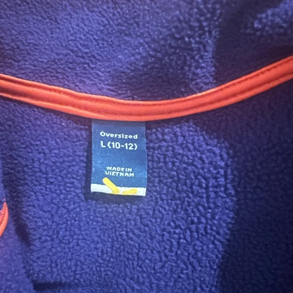 Kids Old Navy Purple and Orange Fleece Jacket